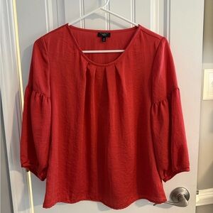 Talbots Petite Rust Color Blouse